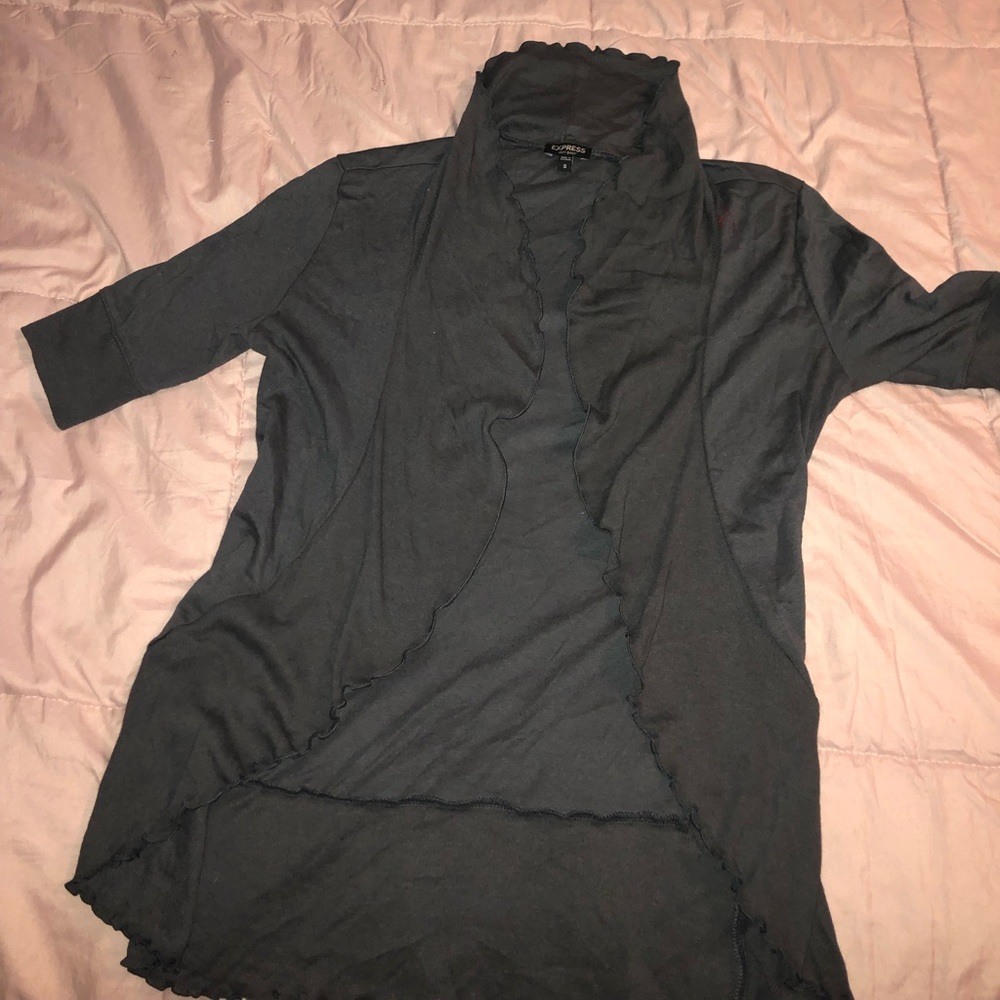 women’s gray cardigan size S